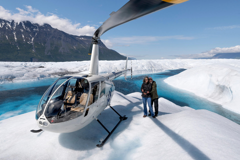 Anchorage: Excursión en helicóptero con aterrizaje en el Gran Glaciar KnikAnchorage: tour en helicóptero por el glaciar Grand Knik con aterrizajes