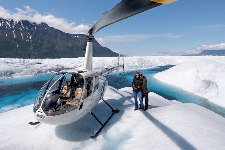 Anchorage: Excursión en helicóptero con aterrizaje en el Gran Glaciar KnikAnchorage: tour en helicóptero por el glaciar Grand Knik con aterrizajes
