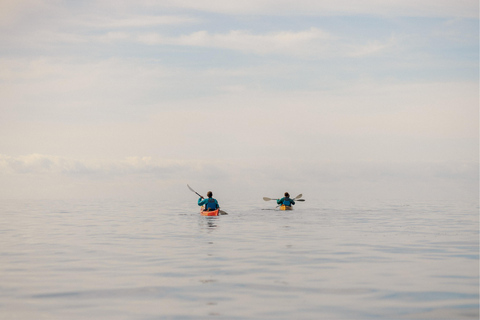 Budva: Winter Sea Kayak Tour to Caves & St Nicholas Island
