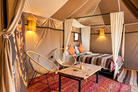 Marrakech to Fes: 3-Day Sahara Desert Tour, Camel & Buggy Option 2 — Luxury Sahara Camp