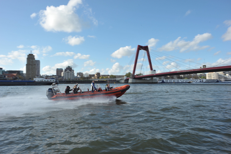 Rotterdam: Crucero turístico en lancha rápida RIBCrucero rápido de 45 minutos por la ciudad