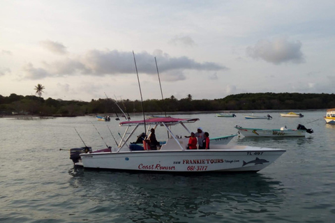 Tobago: Coastal Boat Tour with Snorkeling and Rum Punch