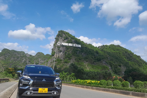 Phong Nha à Hue en voiture privée avec chauffeur privé uniquement