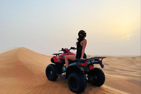 Doha: Desert Safari Experience – Quad Bike, Buggy/Camel Ride Group Tour: Desert Safari/Camel, ATV 250Cc & Hotel Transfer