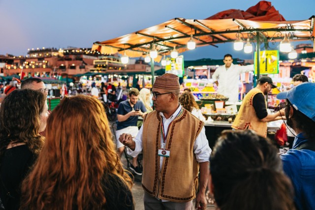 Marrakech: Set off on a Guided Foodie Adventure at Night