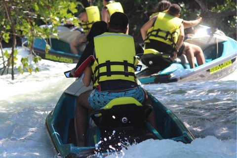 90 Minutes Cancún Jet Ski Adventure: Sea, Lagoon & Mangroves Ride Together – Shared Jet Ski (Book in Pairs)