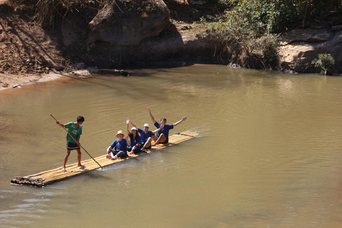 Chiang Mai: Viagem de 1 dia ao Santuário de Elefantes e Rafting com Almoço