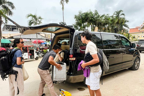 Transfert privé de Bangkok à Siem Reap Voiture - Minivan