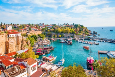Side: Miasto Antalya, wodospady, łódź i kabel TunektepeWodospady i łódź (bez kolejki linowej)