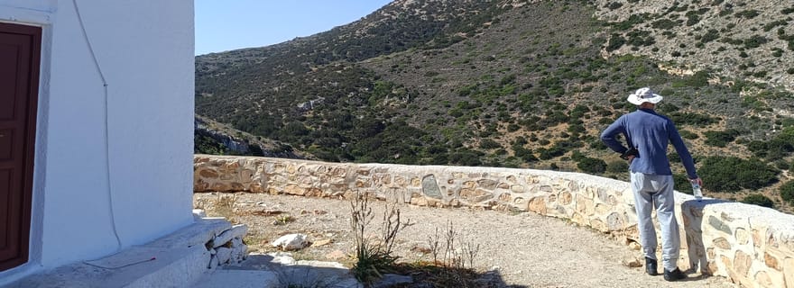 Syros : randonnée vers la chapelle de Saint-Stephanos et la plage de Galissas