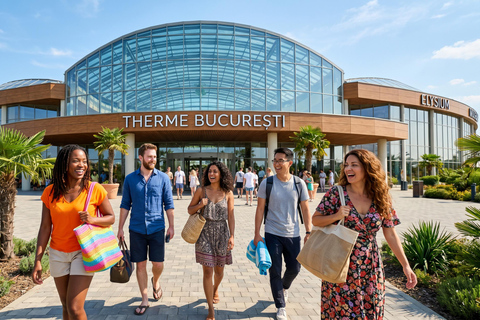 Bucharest: Therme Access & Transfer – Palm, Galaxy, Elysium Therme - Palm + Galaxy with Skip-the-Round ticket 3 HOURS