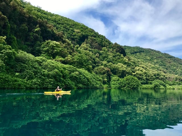 Rome : Castel Gandolfo : excursion en kayak et baignade dans le lac avec pizza