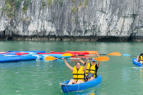 Hanoi: Ha Long Bay Day Cruise with Lunch, Cave & Kayaking Pick up in Hanoi old quarter