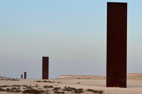 West Qatar tour to Richard Sierra sculpture,Umbrella Rock