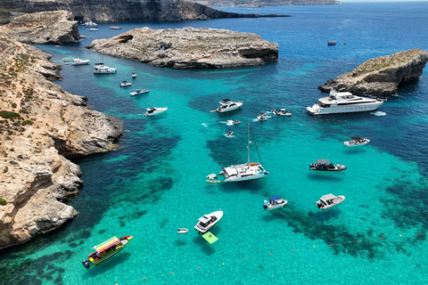 Private Comino Speedboat Charter from Bugibba 4-Hour Private Blue Lagoon Escape
