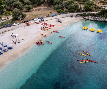 Lefkada: Blue Cave Kayak Tour with a Taste of Greece