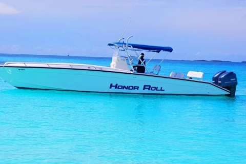 Prywatny czarter łodzi na Bahamach z konsolą centralnąKarta 4-godzinna