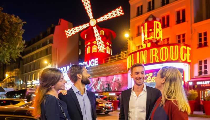 Paris: Aftensightseeingtur og Moulin Rouge Show