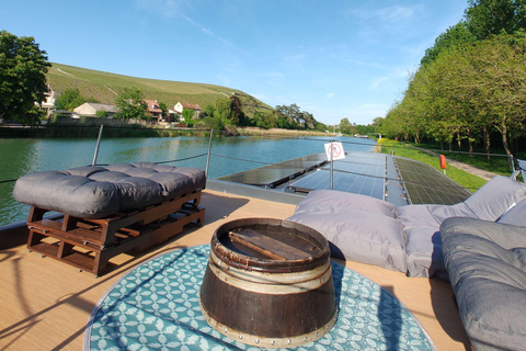 3 Hours Semi Private Solar Boat Cruise in Champagne