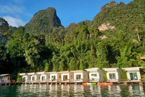 Phuket or Anywhere: 2-Days Cheow Lan Lake & Raft-Resort-FAN Option 1: From KhaoLak+KhaoSok with Roundtrip Hotel Transfer