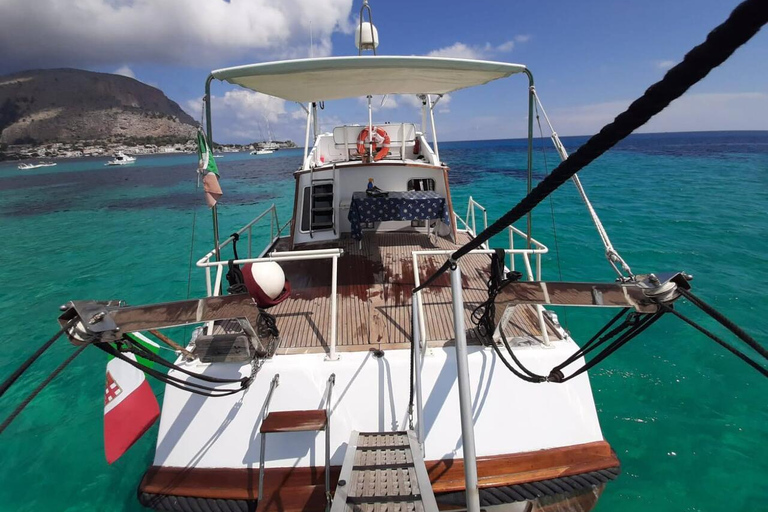Palermo: Boat Tour With Aperitif Snorkeling And Cave Tour