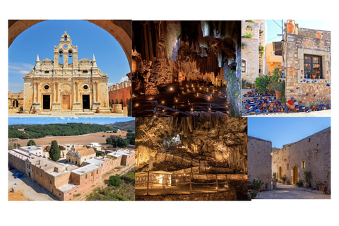 Melidoni Cave, Margarites pottery village, Arkadi Monastery