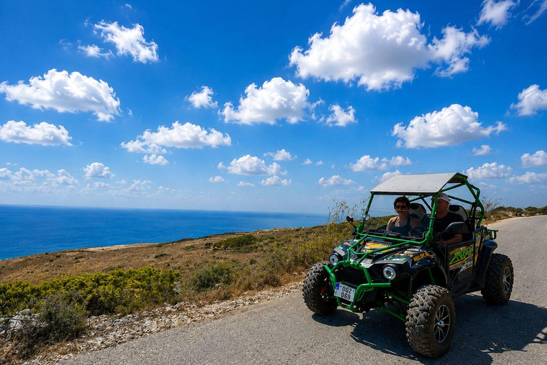 Malta: Self-Drive Sunset Buggy Tour with Lunch & Swim Stop 2 Person Sunset Self-drive Buggy tour