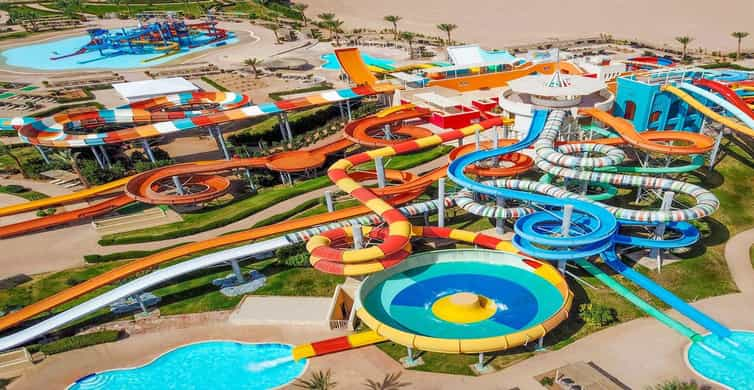 Hurghada: Makadi Water World with Lunch, Drinks & Transfers