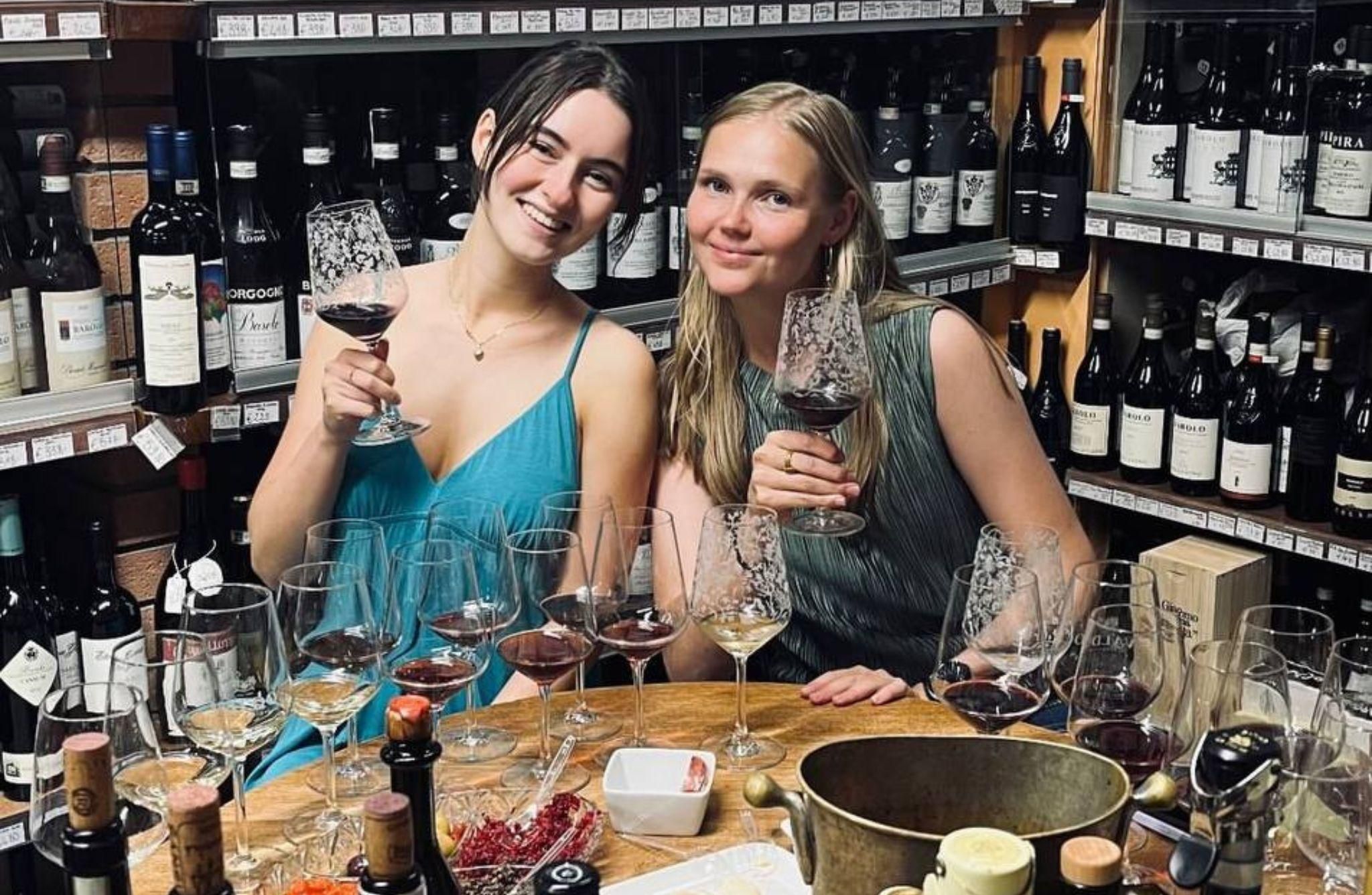 Italienische Wein- und Lebensmittelverkostung in Stresa, Lago Maggiore