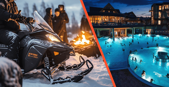 From Zakopane: Snowmobile Ride Adventure & Thermal Pools