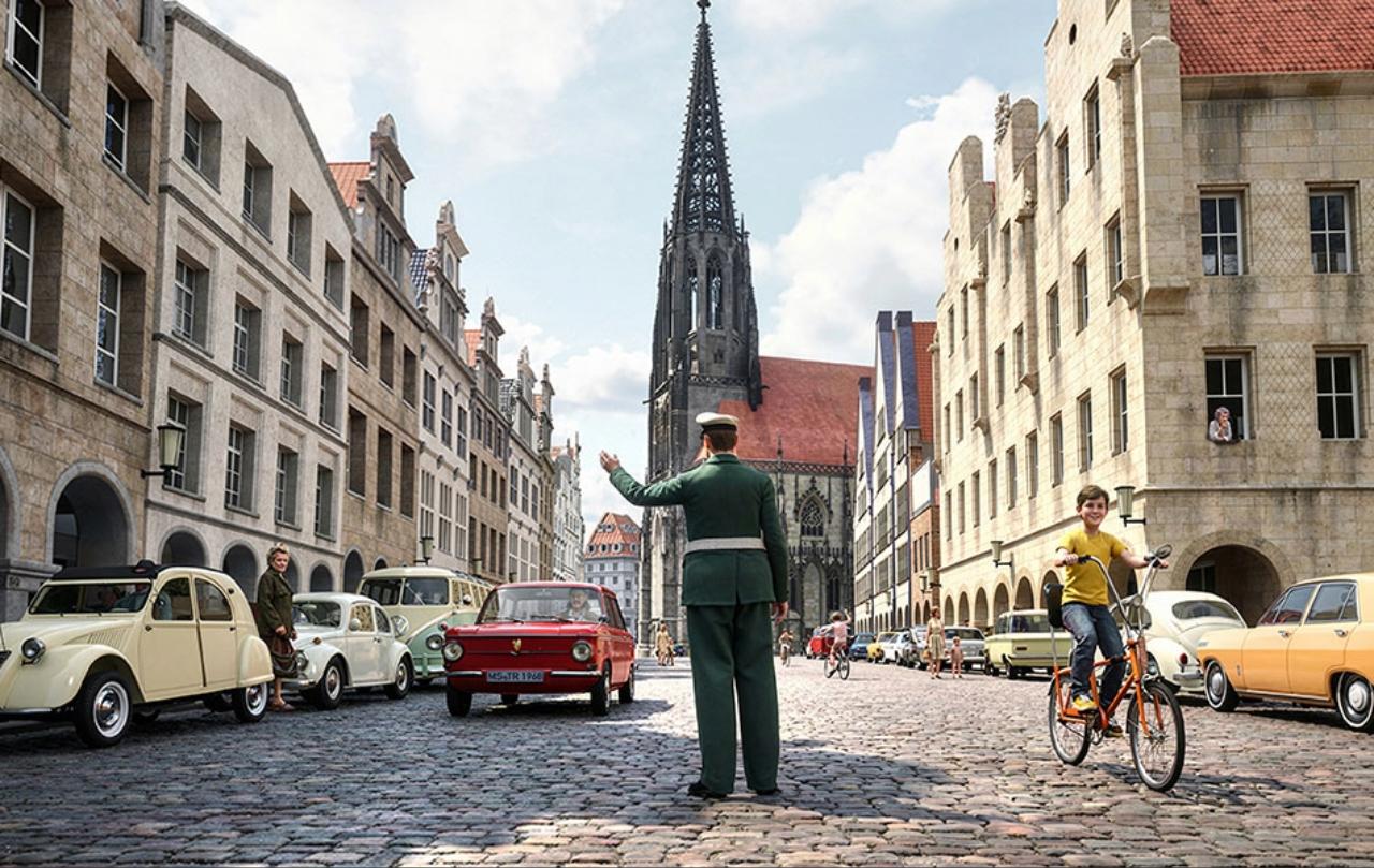Münster: Ticket für eine virtuelle Fahrrad-Zeitreise durch Münster