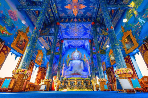 Chiang Mai : Temples du Bouddha blanc, du Bouddha bleu et du Grand Bouddha à Chiang Rai