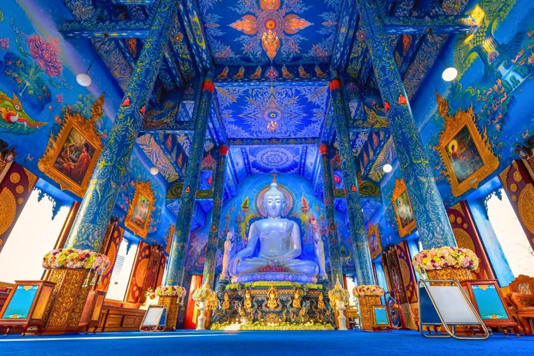 Chiang Mai: Templi del Buddha bianco, blu e grande a Chiang Rai