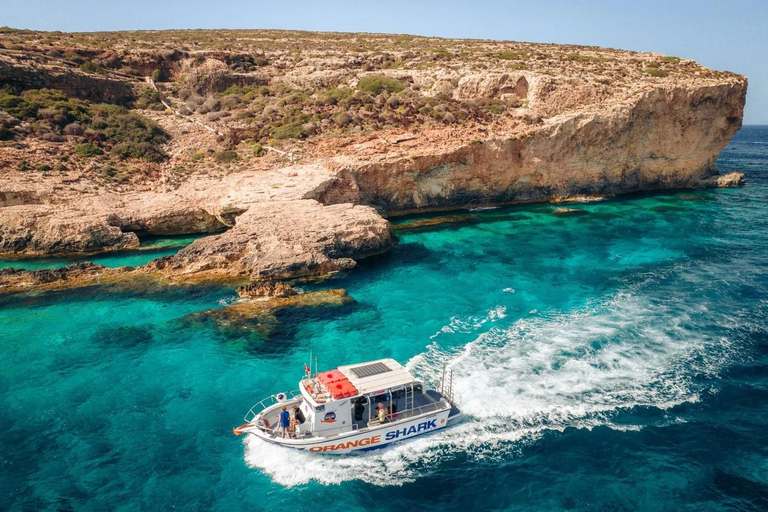 Qawra: Comino & Gozo Boat Tour with Snorkeling & SUP