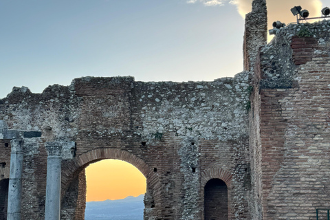 Taormina: Instagram tour with food, drink and sunset, Pick-Up from Catania