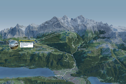 Grindelwald Gondelfahrt zum Berg FirstGondelfahrt