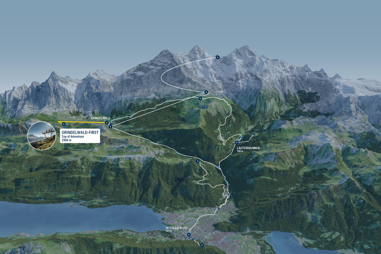 Grindelwald Gondelfahrt zum Berg FirstGondelfahrt