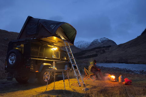 From Edinburgh: Highlands Land Rover Camping Adventure