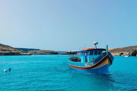 Malta: Comino, Blue Lagoon, Crystal Lagoon and Cave Tour Morning or Afternoon Boat Cruise