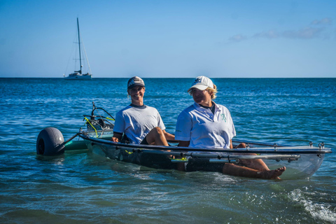 Fuerteventura: Transparent Electric Kayaks with GuideNautical premium tour in transparent electric kayak