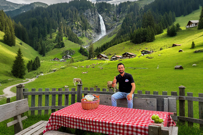 From Zurich or Lucerne: Stäubenfall Waterfall Hike & Picnic
