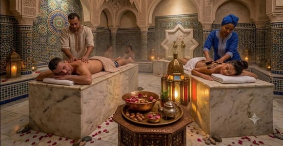 Marrakech : spa marocain avec hammam et transfert inclus