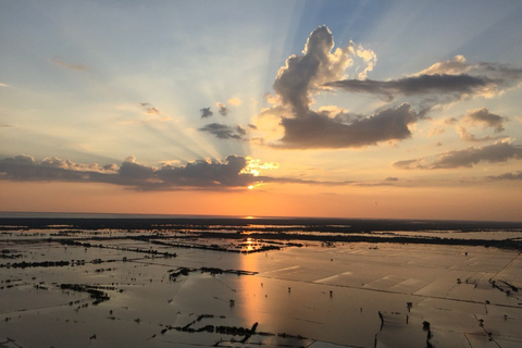 Sunset Drinks with Canapés at Phnom Krom Temple Hilltop
