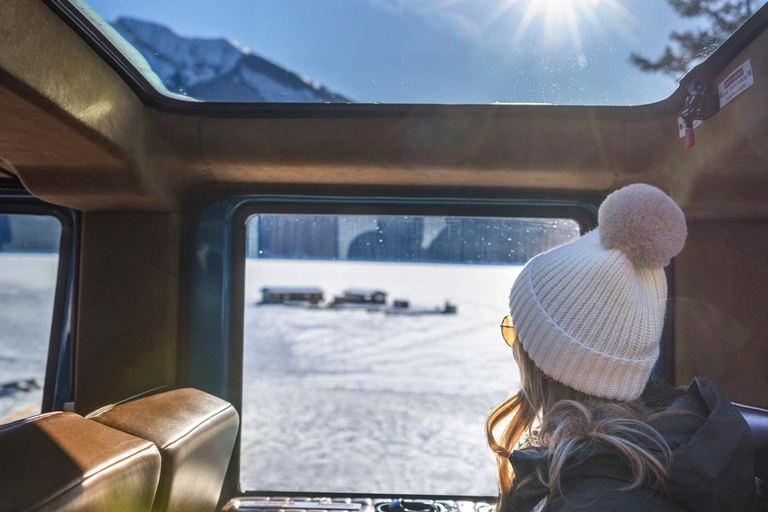 Banff Winter Tour mit Abendessen und Nachtaufgang an der Banff Gondel