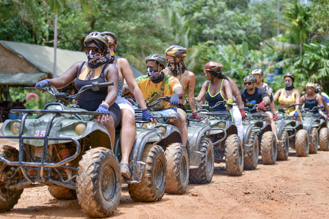 Phuket: Aventura de ATV e Zipline com transfer do hotel