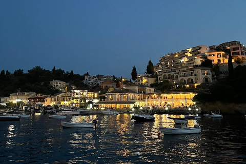 Sunset Glass-Bottom Cruise from Lefkimmi to Blue Lagoon