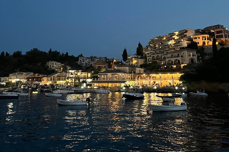 Sunset Glass-Bottom Cruise from Lefkimmi to Blue Lagoon