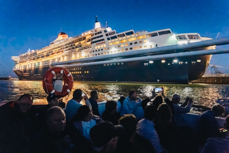 Hamburg: 1,5h Grand Harbor Evening Lights Cruise