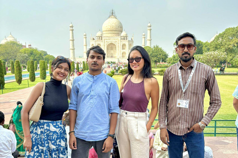 From Delhi: Sunrise Taj Mahal and Agra Guided Tour by Car From Agra: Private Car, Driver and Guide Service Only