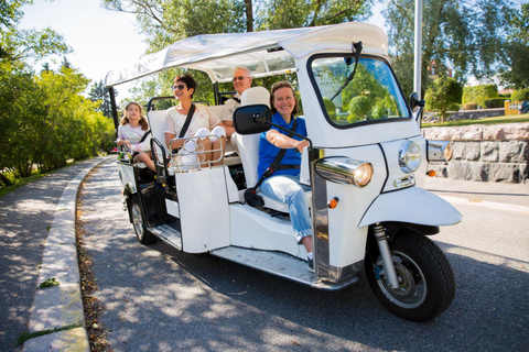 Prague: Electric Tuk-Tuk City Tour with Guide Prague River Side 1,5 hour Tour